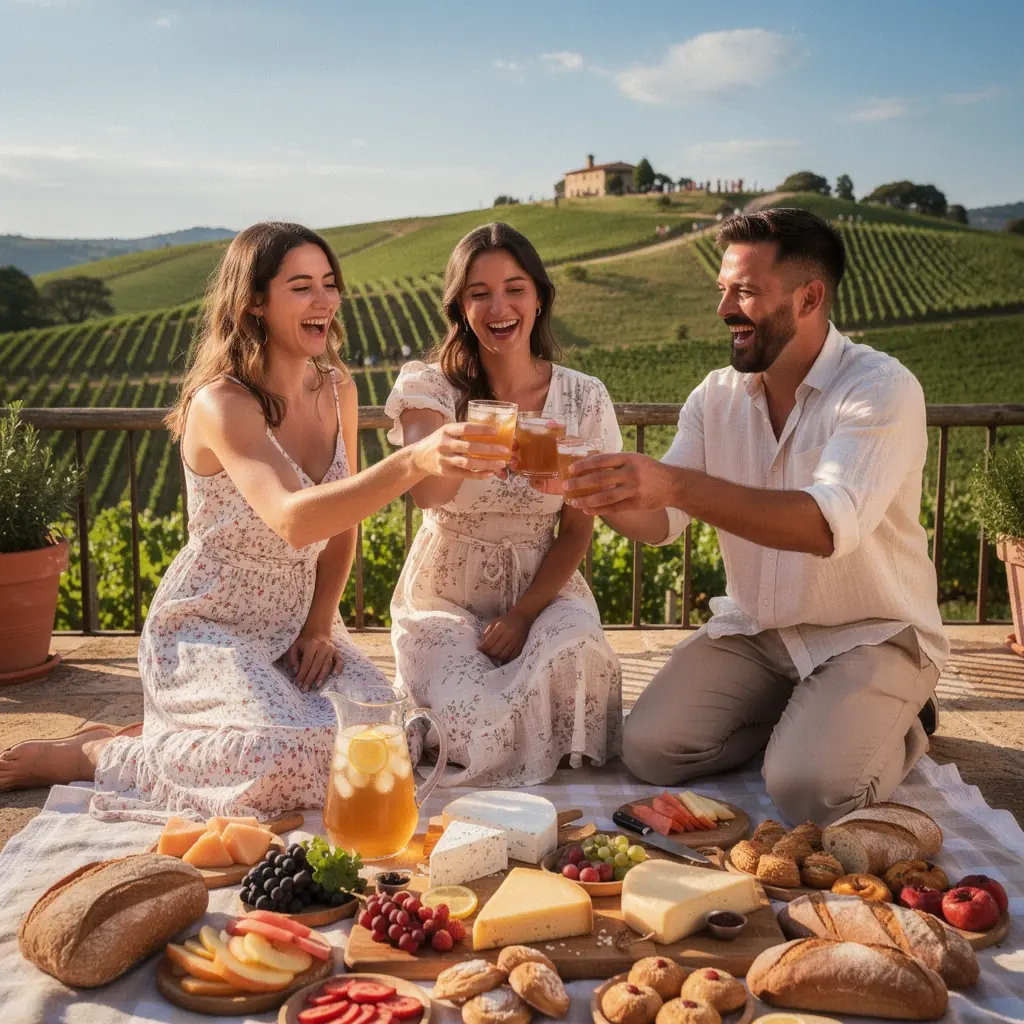 Harmonikus tea szett citromfűvel, fehér porcelánban.