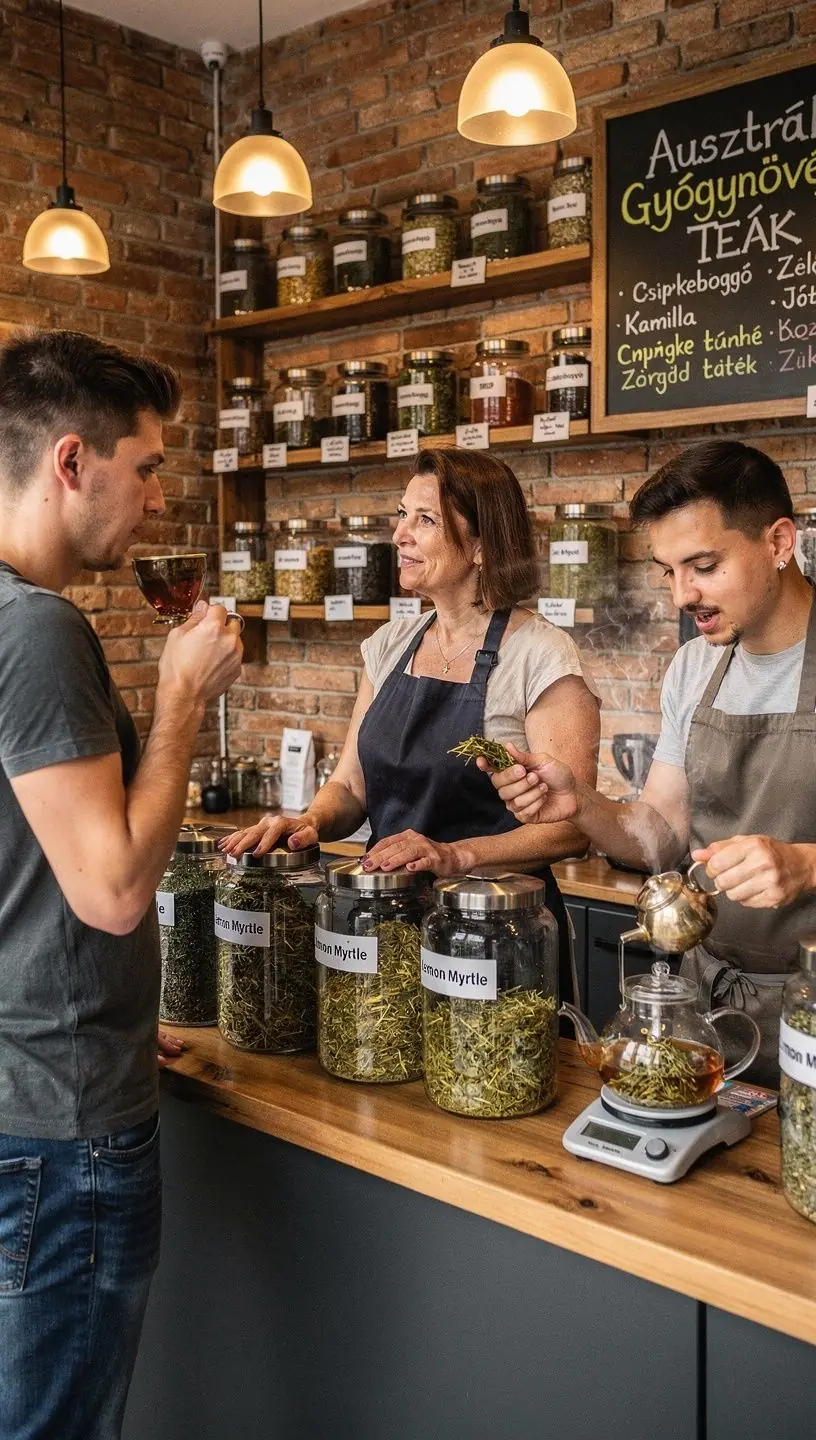 Száraz citromfű levelek, illatos fűszerek között.